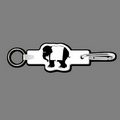 Key Clip W/ Key Ring & Circus Elephant Key Tag